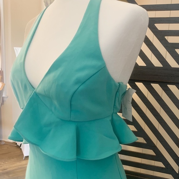 NEW LIKELY Eden Sea Breeze Dress 6 Party Event Formal Gown Mermaid Tiny Flaw - Picture 12 of 16